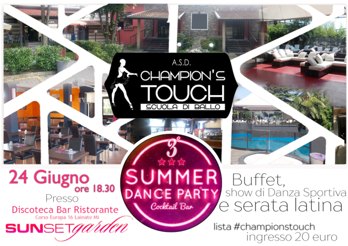 Evento: 24 Giugno 2017 il 3° Summer Dance Party